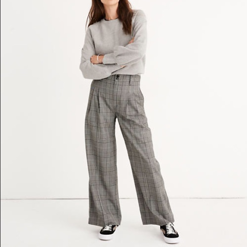 Madewell wise leg pleated pants 14
